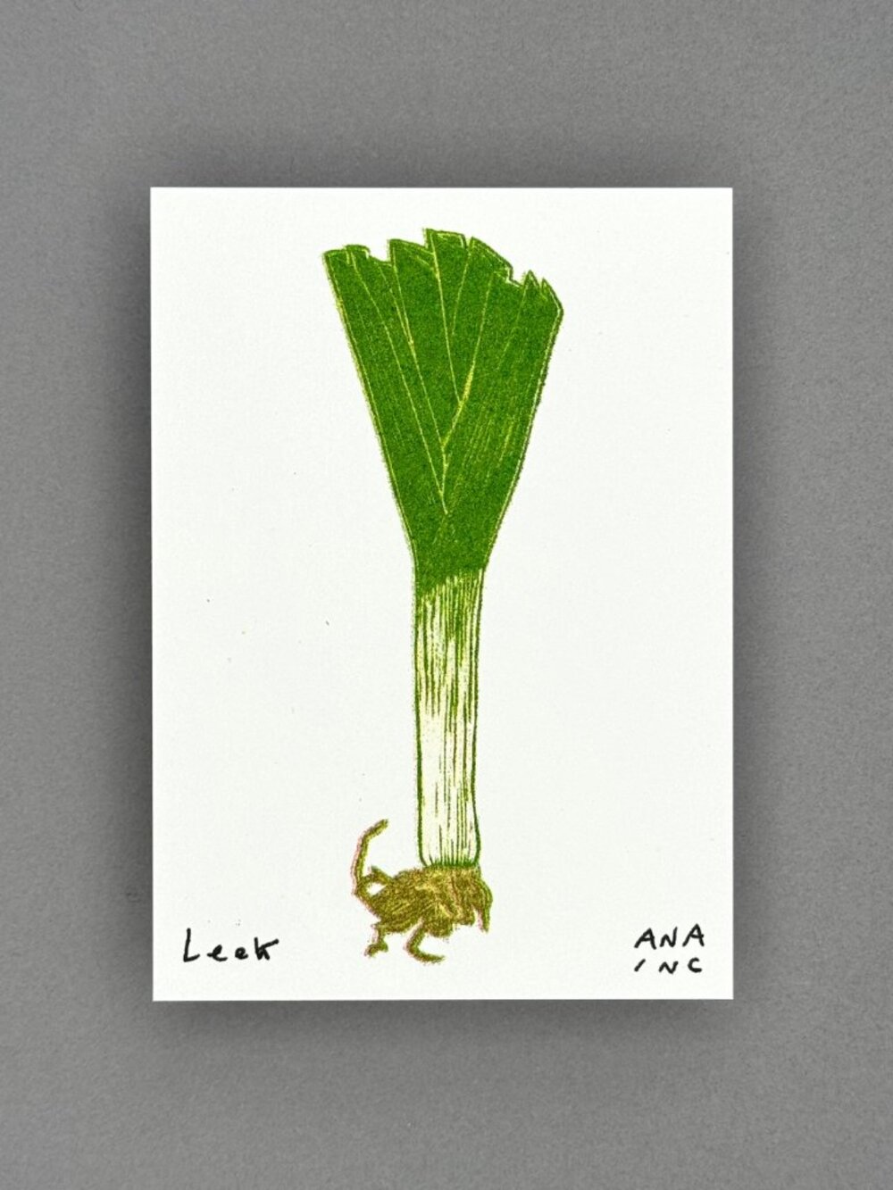 Ana Inciardi Leek Mini Art Print